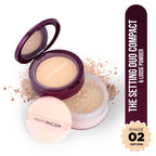 Hilary Rhoda The Setting Duo Matte Compact Powder - Natural 02 | Grocsy