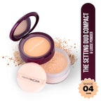 Hilary Rhoda The Setting Duo Matte Compact Powder - Sand 04 | Grocsy