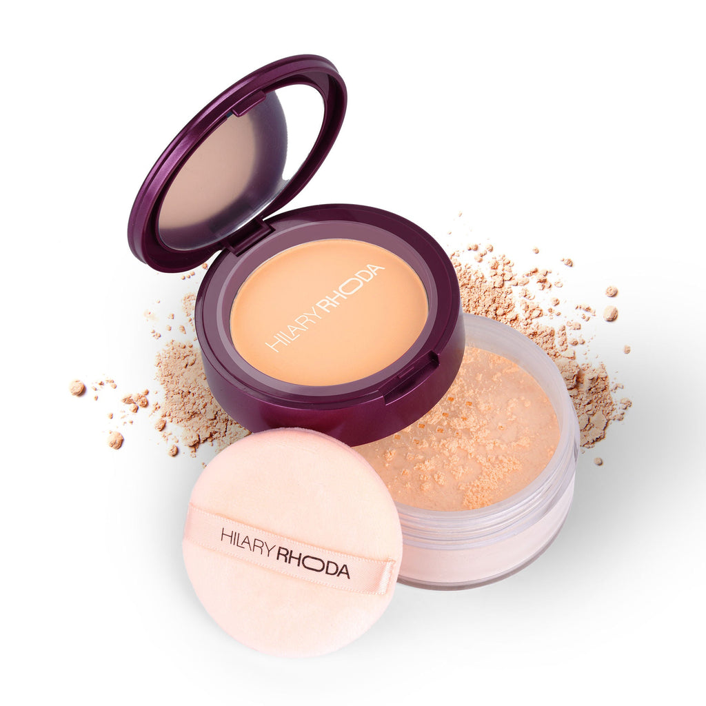 Hilary Rhoda The Setting Duo Matte Compact Powder - Sand 04 | Grocsy