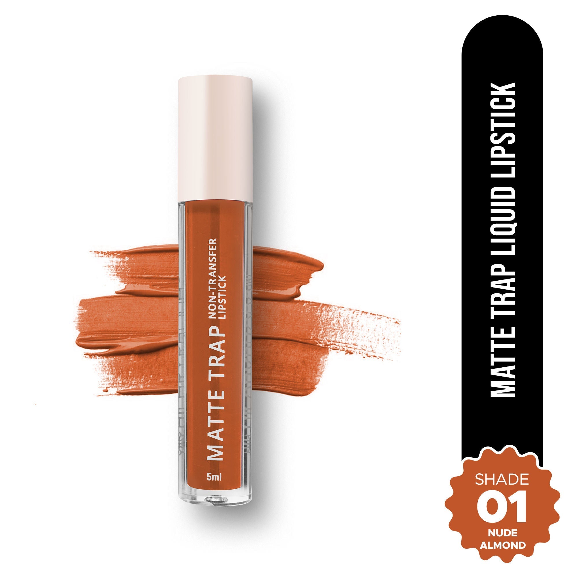 Hilary Rhoda Matte Trap Liquid Lipstick - Nude Almond 01 | Grocsy