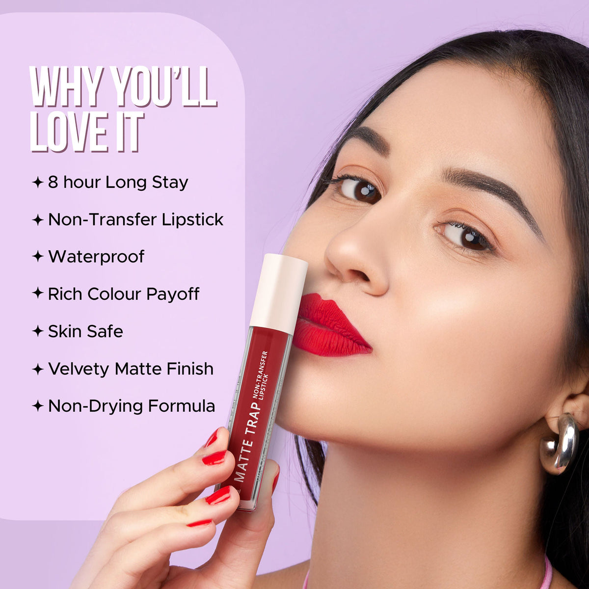 Hilary Rhoda Matte Trap Liquid Lipstick - Untamed Pink 19 | Grocsy