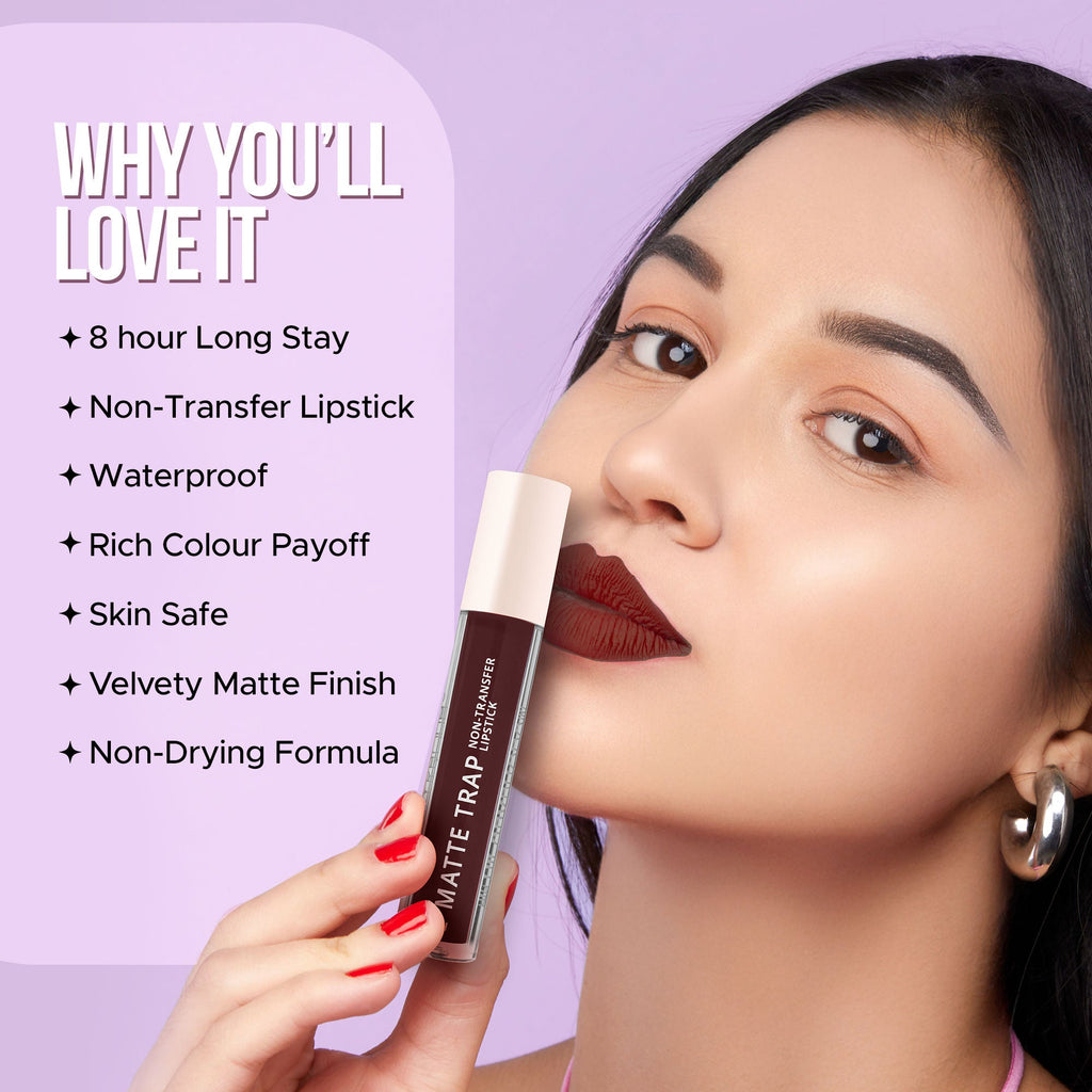 Hilary Rhoda Matte Trap Liquid Lipstick - Wine Divine 22 | Grocsy