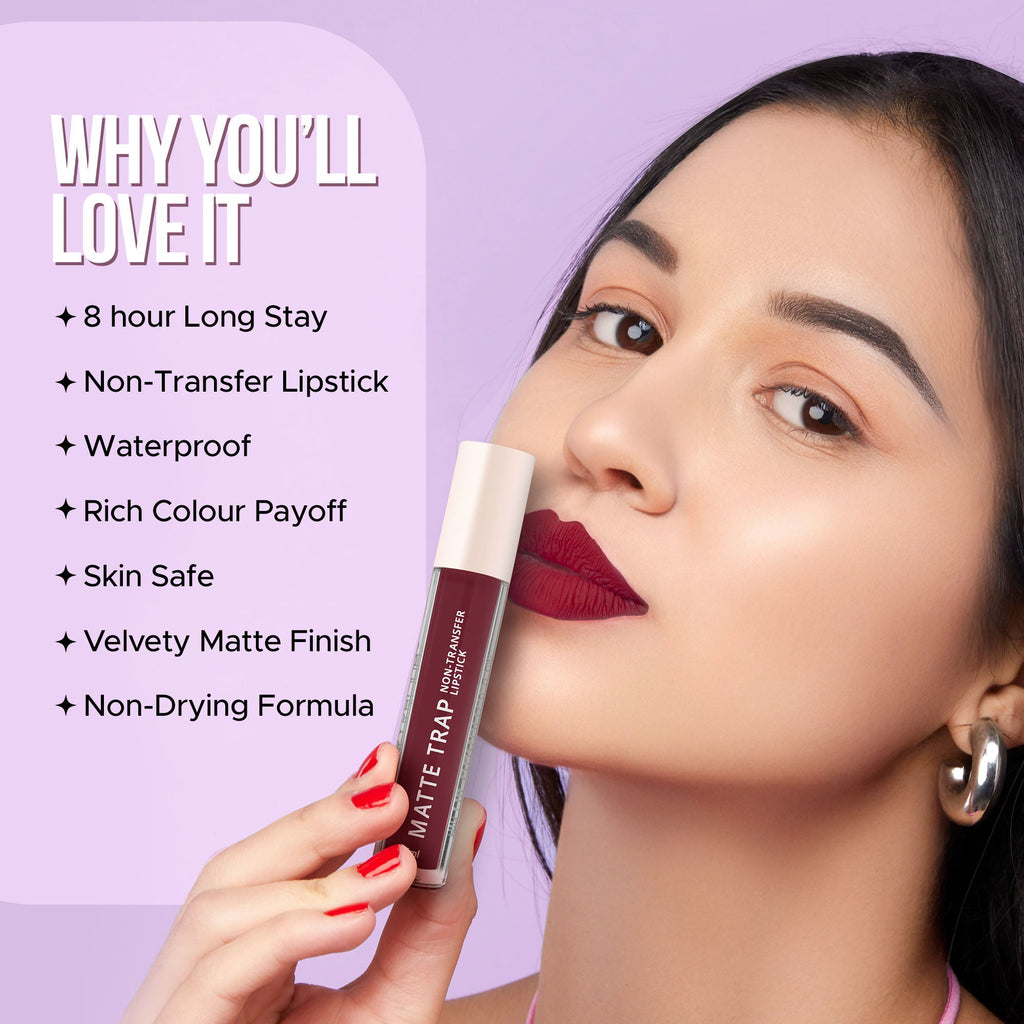 Hilary Rhoda Matte Trap Liquid Lipstick - Major Wine 23 | Grocsy