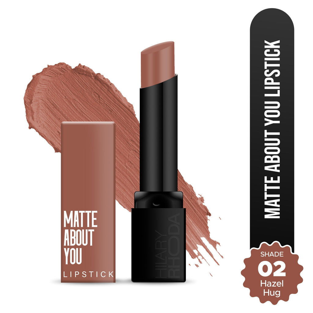 Hilary Rhoda Matte About You Lipstick - Hazel Hug 02 | Grocsy