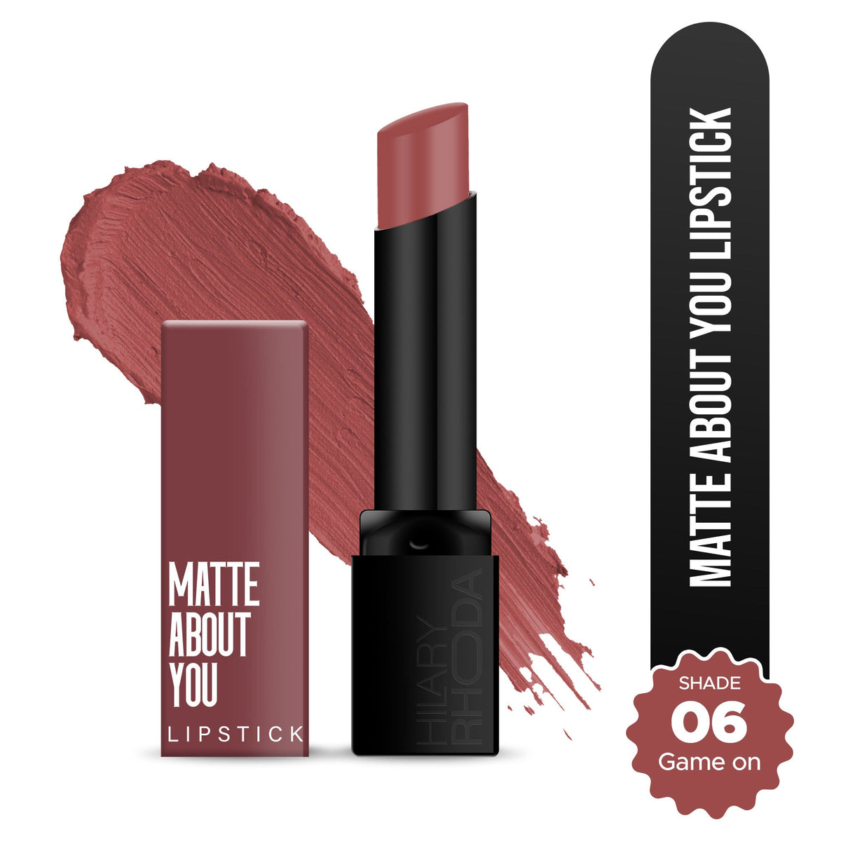 Hilary Rhoda Matte About You Lipstick - Game On 06 | Grocsy