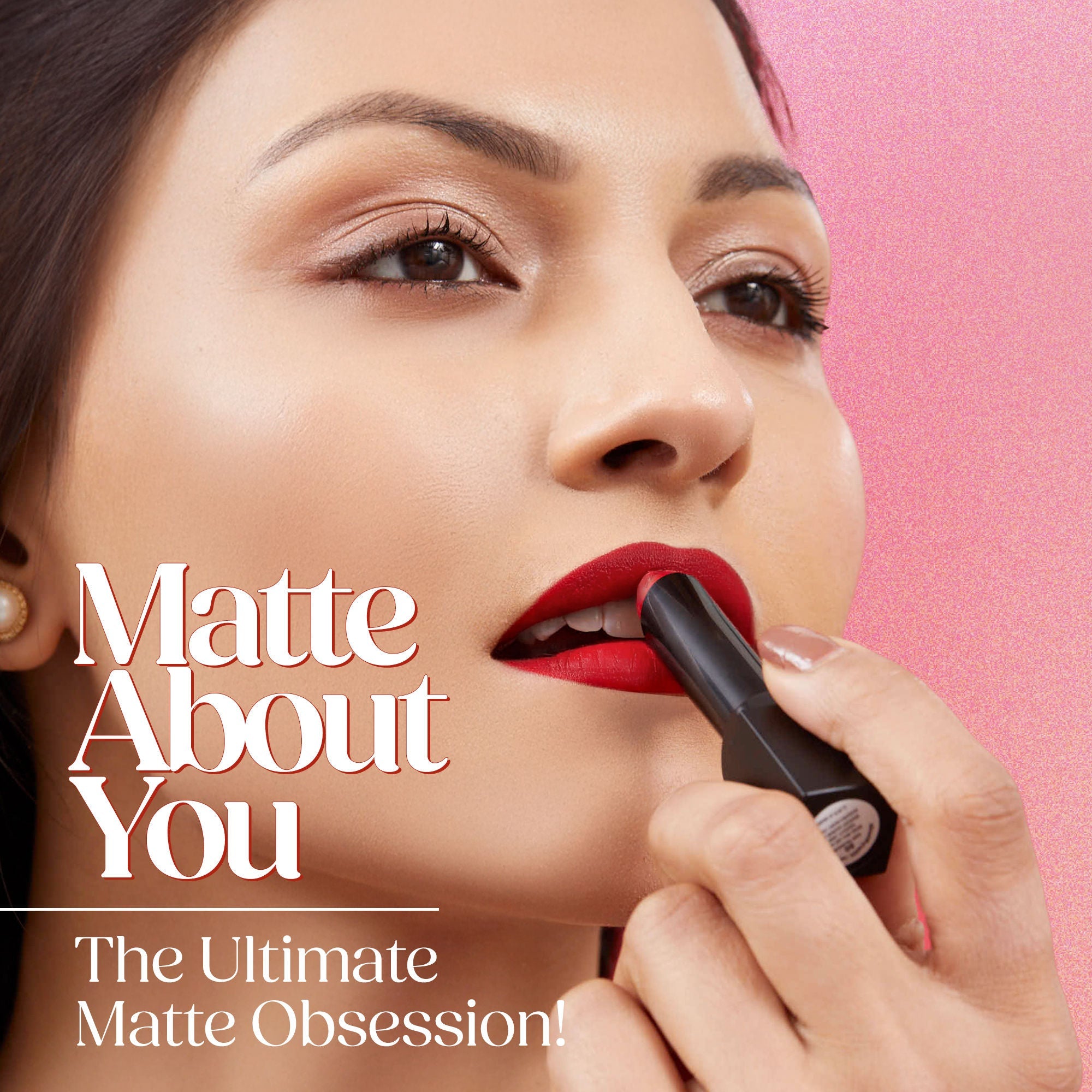 Hilary Rhoda Matte About You Lipstick - Scarlet Red 08 | Grocsy