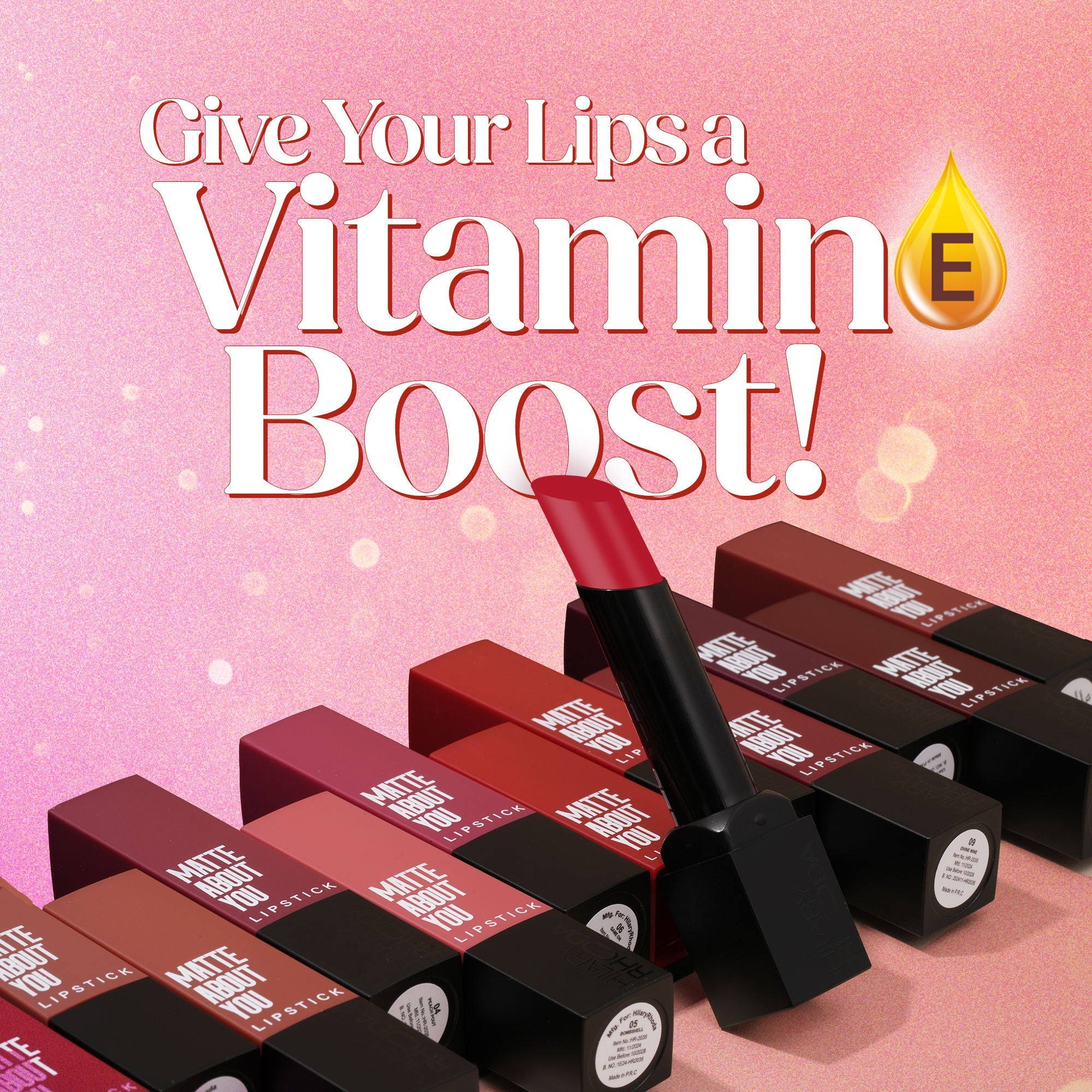 Hilary Rhoda Matte About You Lipstick - Scarlet Red 08 | Grocsy