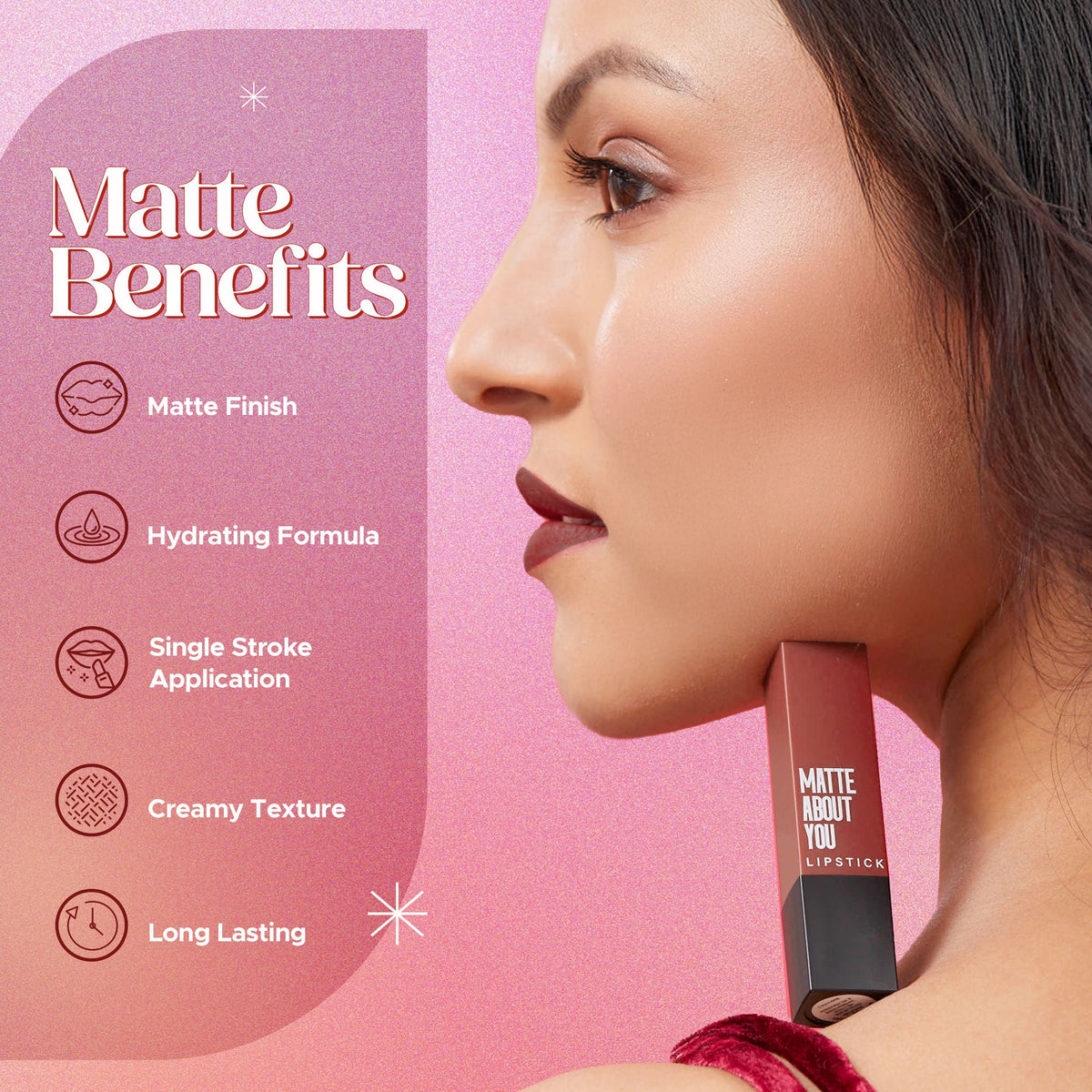Hilary Rhoda Matte About You Lipstick - Caramel Kiss 12 | Grocsy