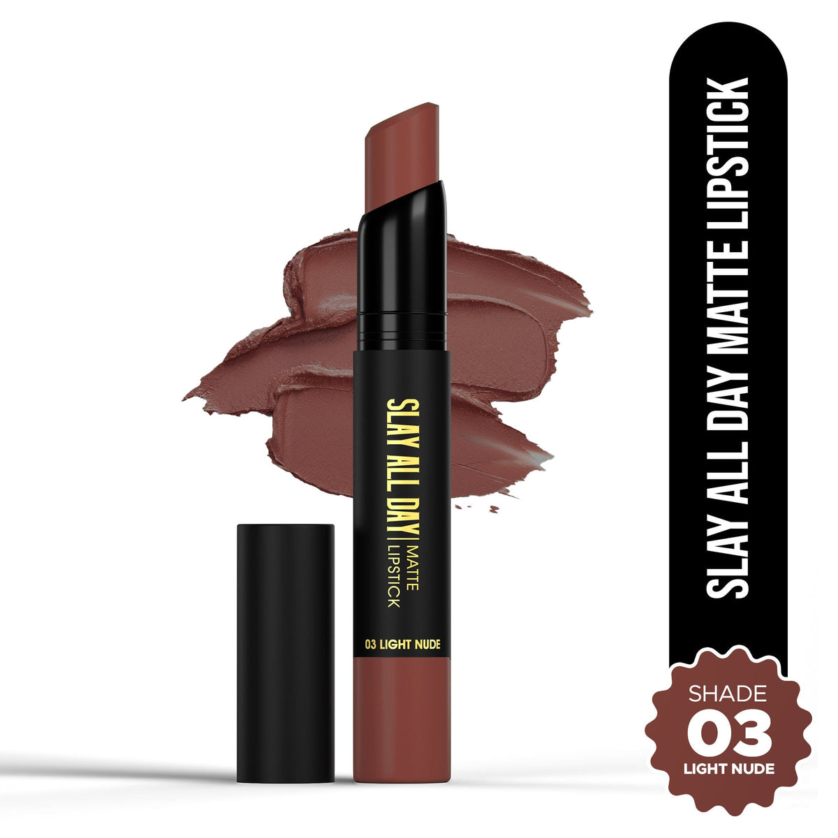 Hilary Rhoda Slay All Day Matte Lipstick - Light Nude 03 | Grocsy
