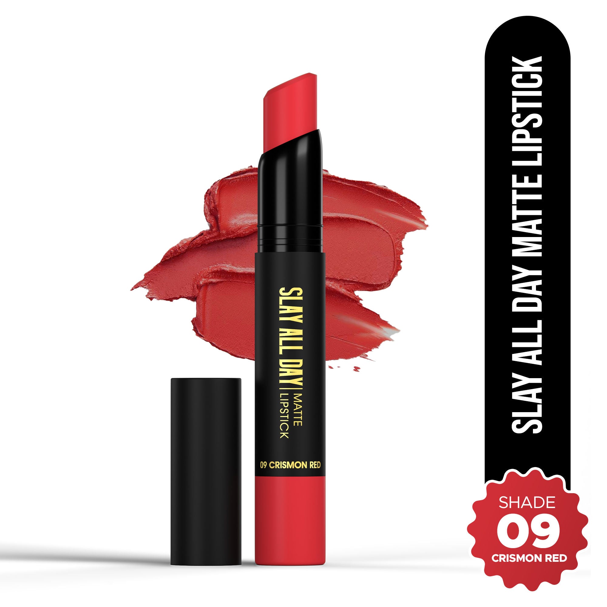 Hilary Rhoda Slay All Day Matte Lipstick - Crismon Red 09 | Grocsy