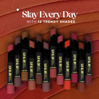 Hilary Rhoda Slay All Day Matte Lipstick - Dark Red 11 | Grocsy