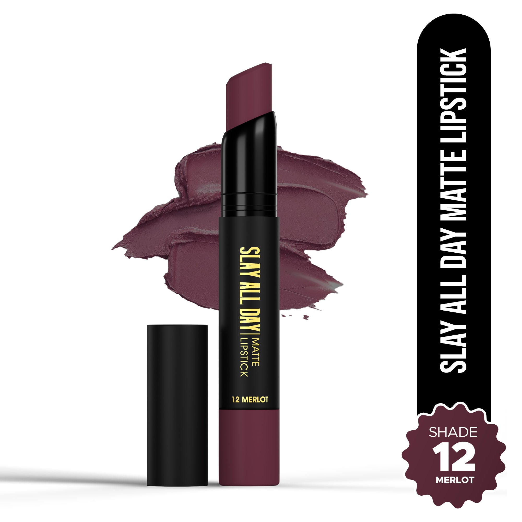 Hilary Rhoda Slay All Day Matte Lipstick - Merlot 12 | Grocsy