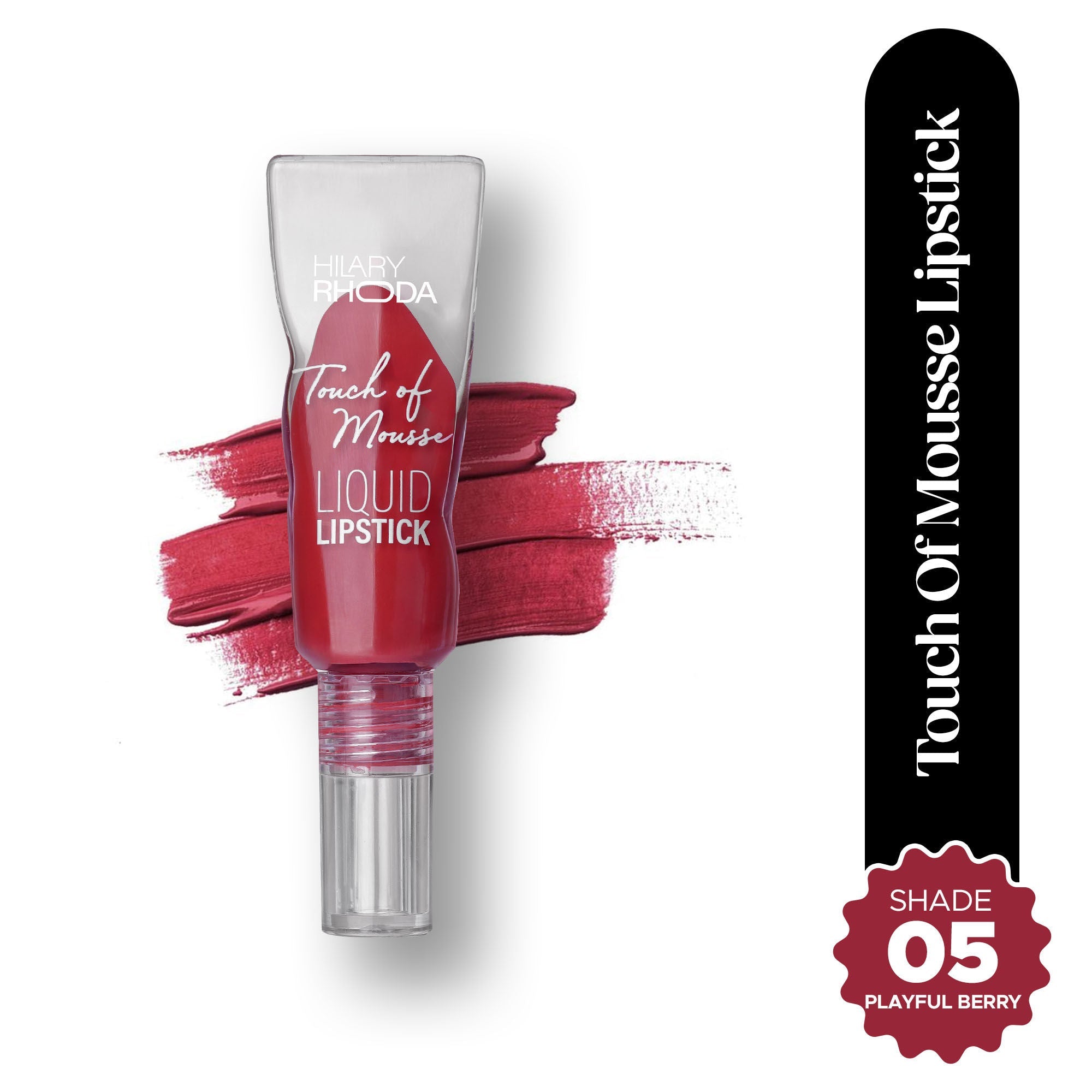 Hilary Rhoda Touch Of Mousse Waterproof Lipstick - Playful Berry 05 | Grocsy