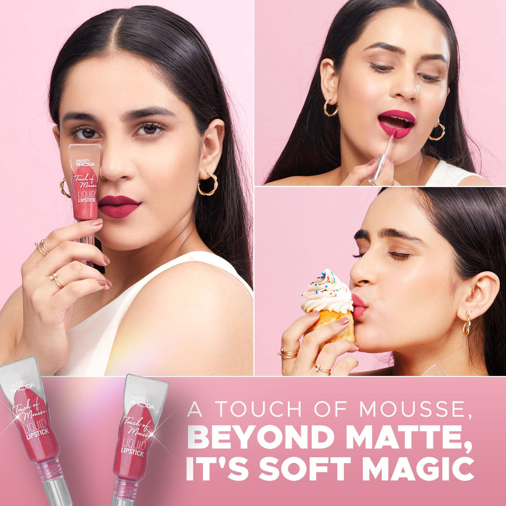 Hilary Rhoda Touch Of Mousse Waterproof Lipstick - Extra Plum 06 | Grocsy