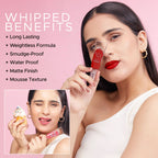 Hilary Rhoda Touch Of Mousse Waterproof Lipstick - Exposed Red 09 | Grocsy