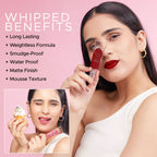 Hilary Rhoda Touch Of Mousse Waterproof Lipstick - Maroon Callin 11 | Grocsy