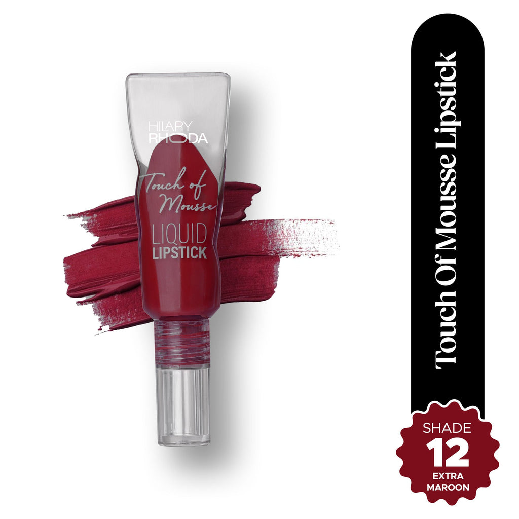 Hilary Rhoda Touch Of Mousse Waterproof Lipstick - Extra Maroon 12 | Grocsy
