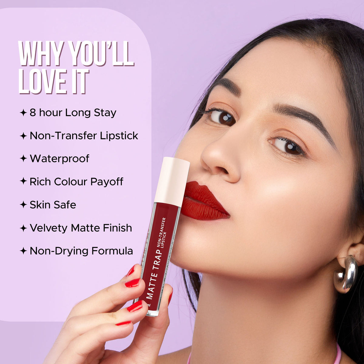 Hilary Rhoda Matte Trap Liquid Lipstick - Rustic Rouge 27 | Grocsy
