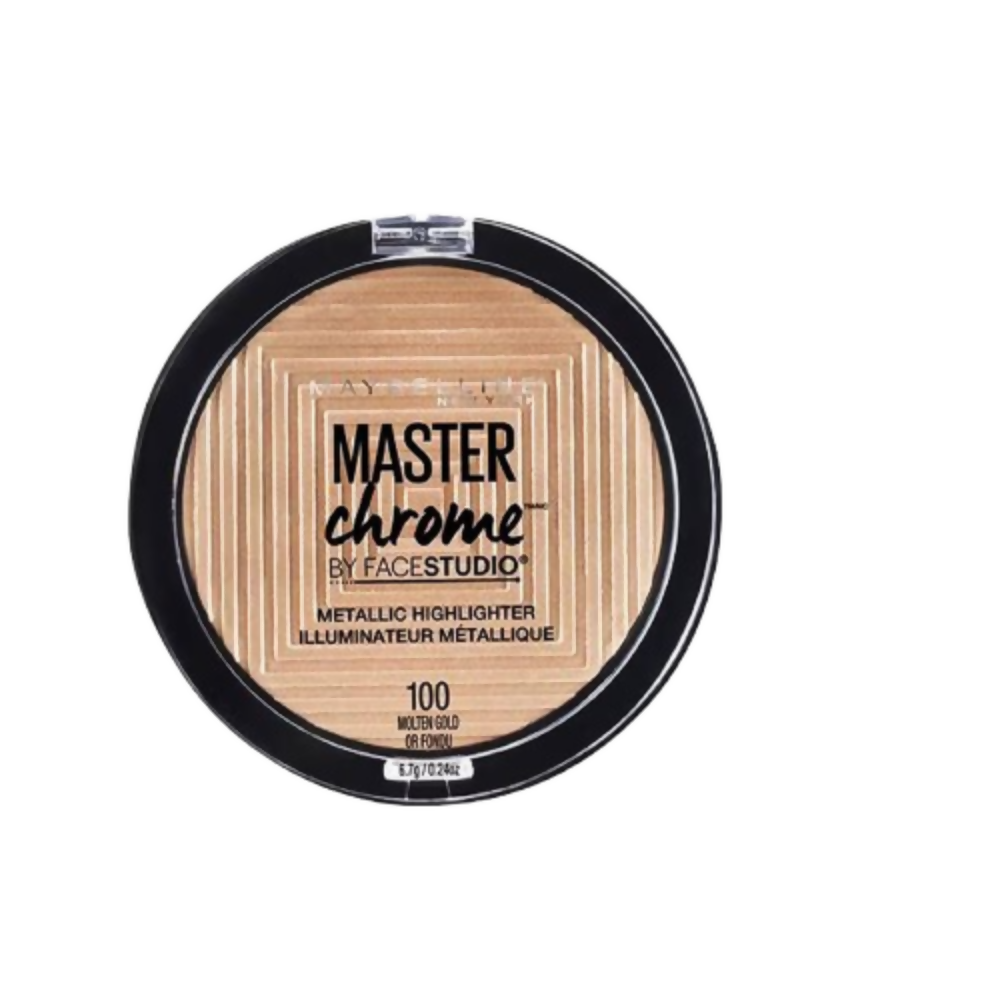 Maybelline New York Face Studio Master Chrome Metallic Highlighter - Molten Gold | Grocsy