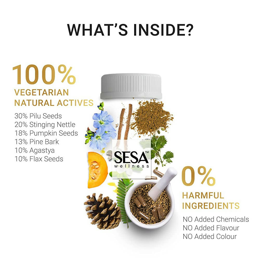 Sesa Ayurvedic Hair Nutrients Capsules | Grocsy
