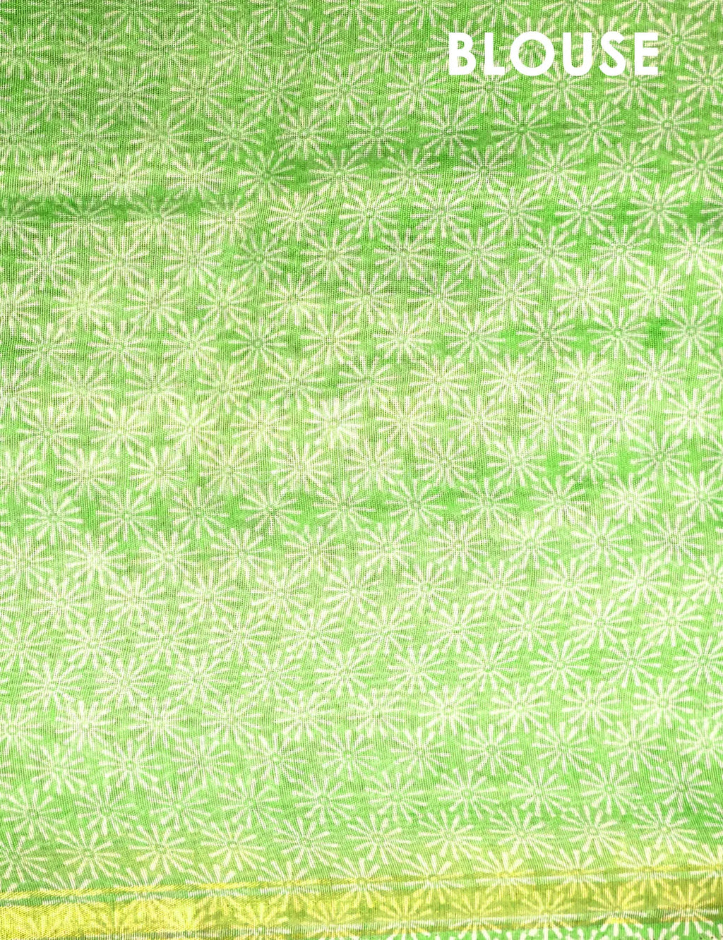 Fern Green Colour Floral Print Semi Chanderi Saree By Gayathri Reddy Designer Studio | Grocsy
