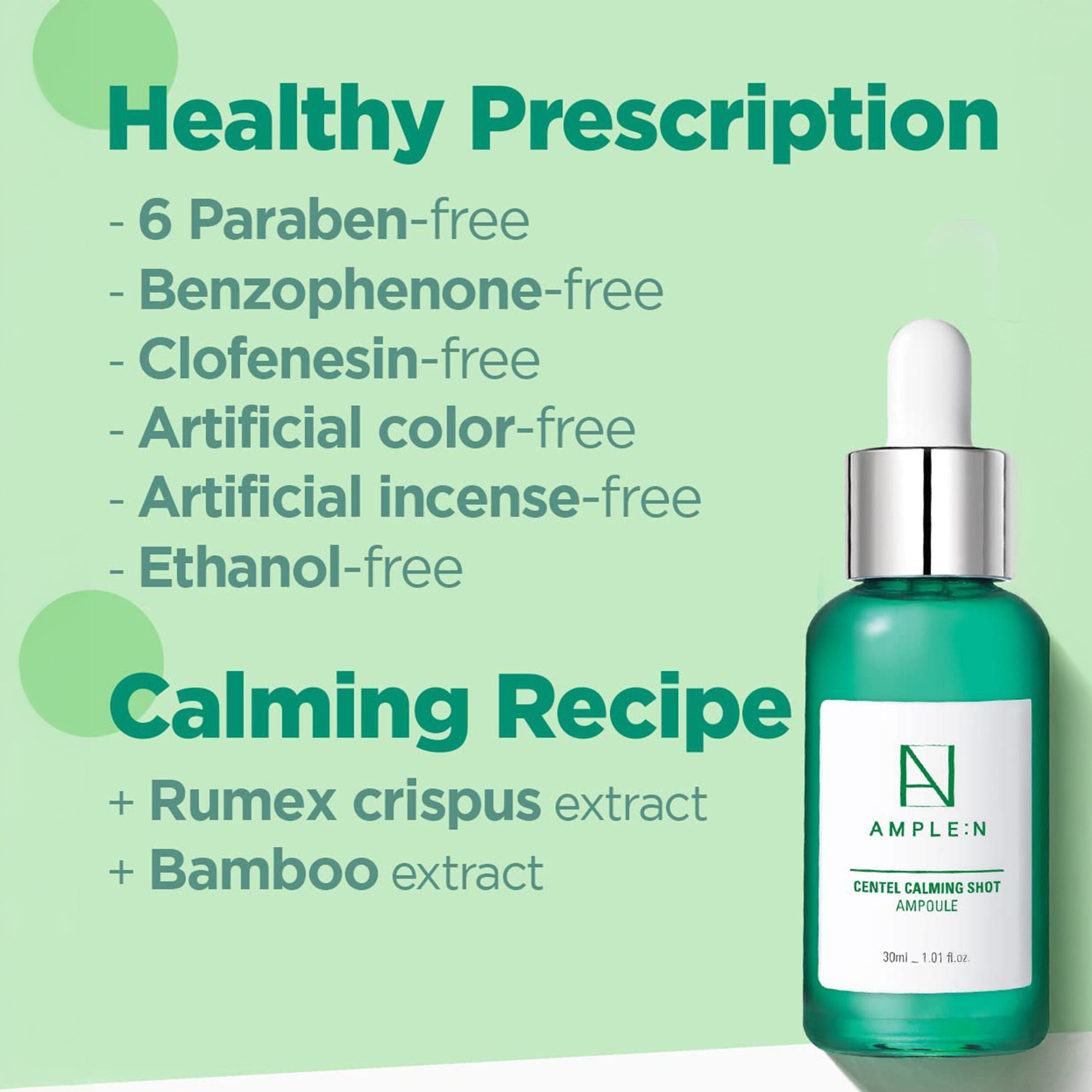 AMPLE:N Centel Calming Shot Ampoule | Grocsy