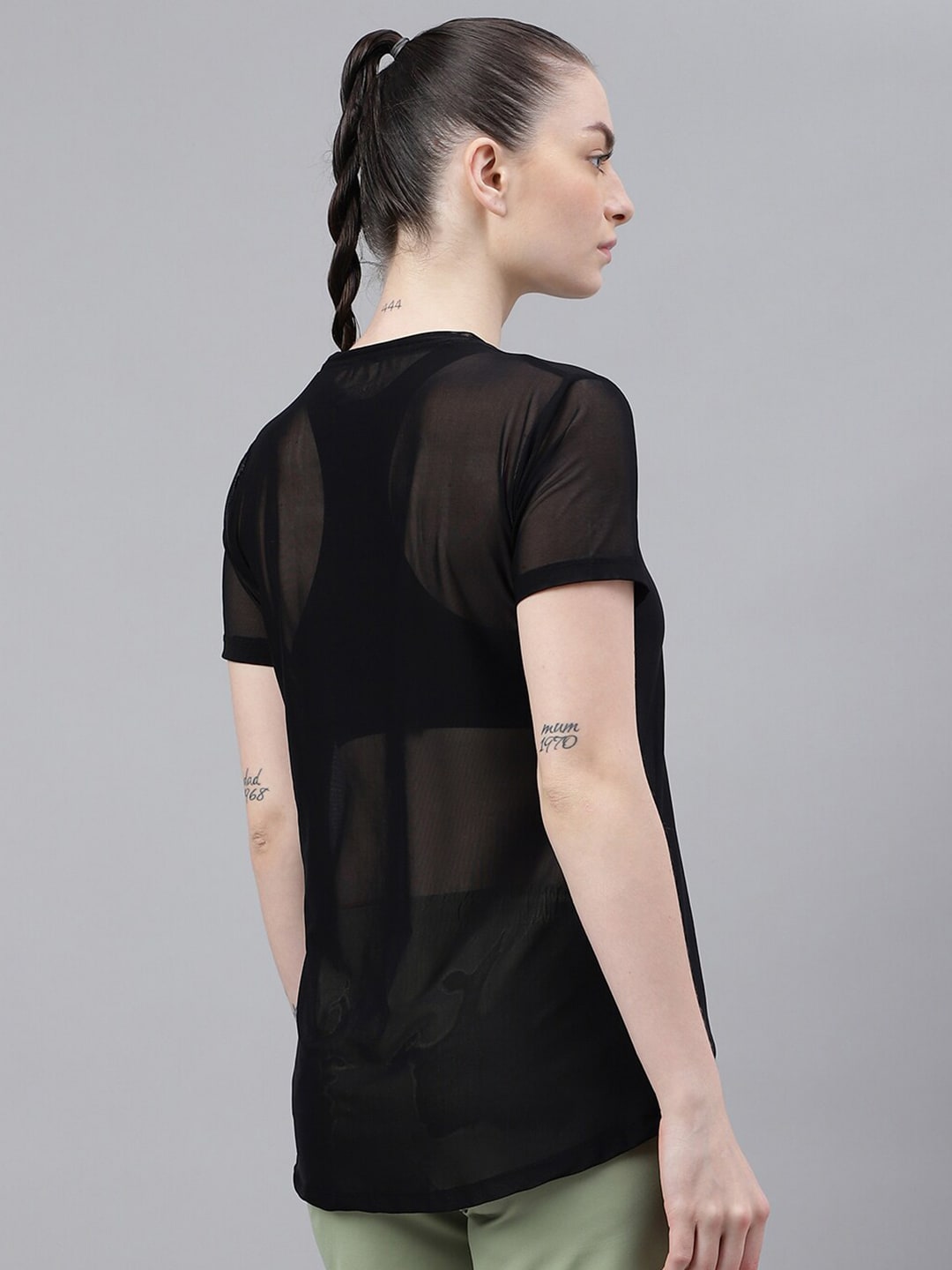 MKH Typography Printed Drop-Shoulder Sleeves Dri-FIT T-shirt | Grocsy