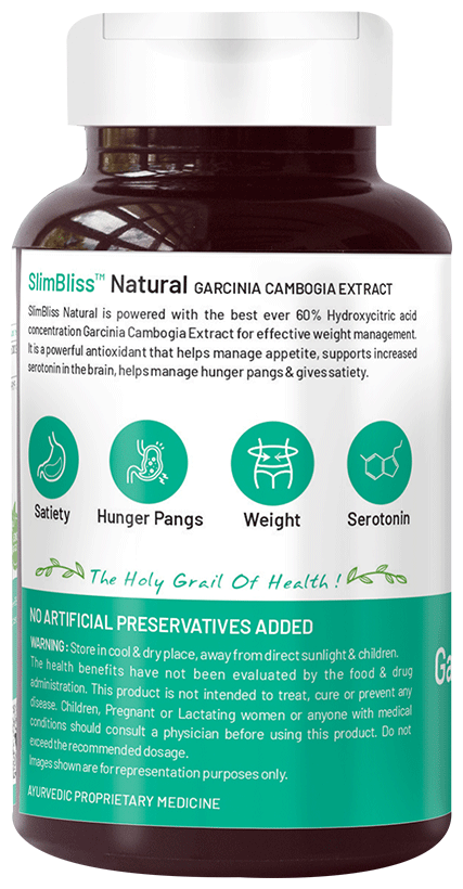Bliss Welness Weight Management Garcinia Combogia 2000 Veg Tablet | Grocsy
