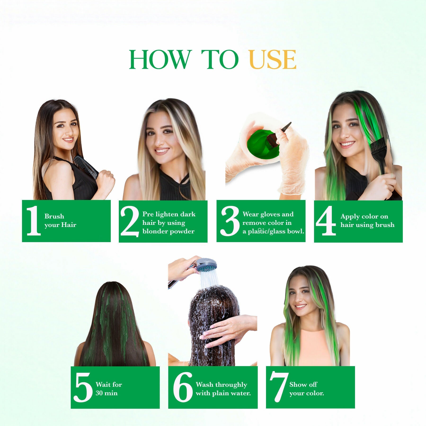 Cosglam Semi Permanent Hair Color for Women & Men (#42 Emerald Green) | Grocsy