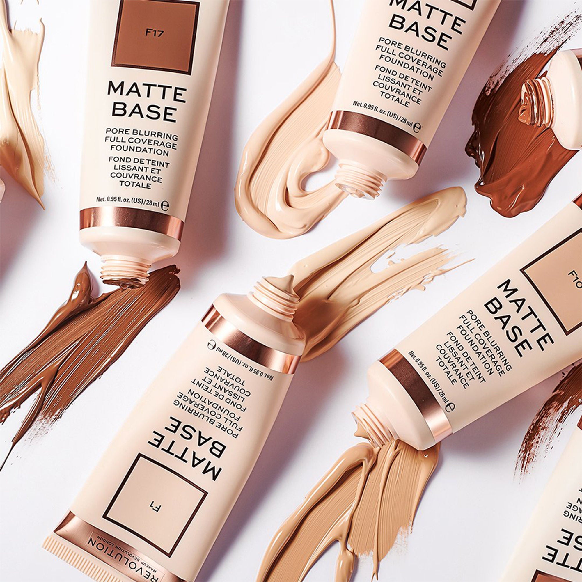 Makeup Revolution Matte Base Foundation - F6.5 | Grocsy