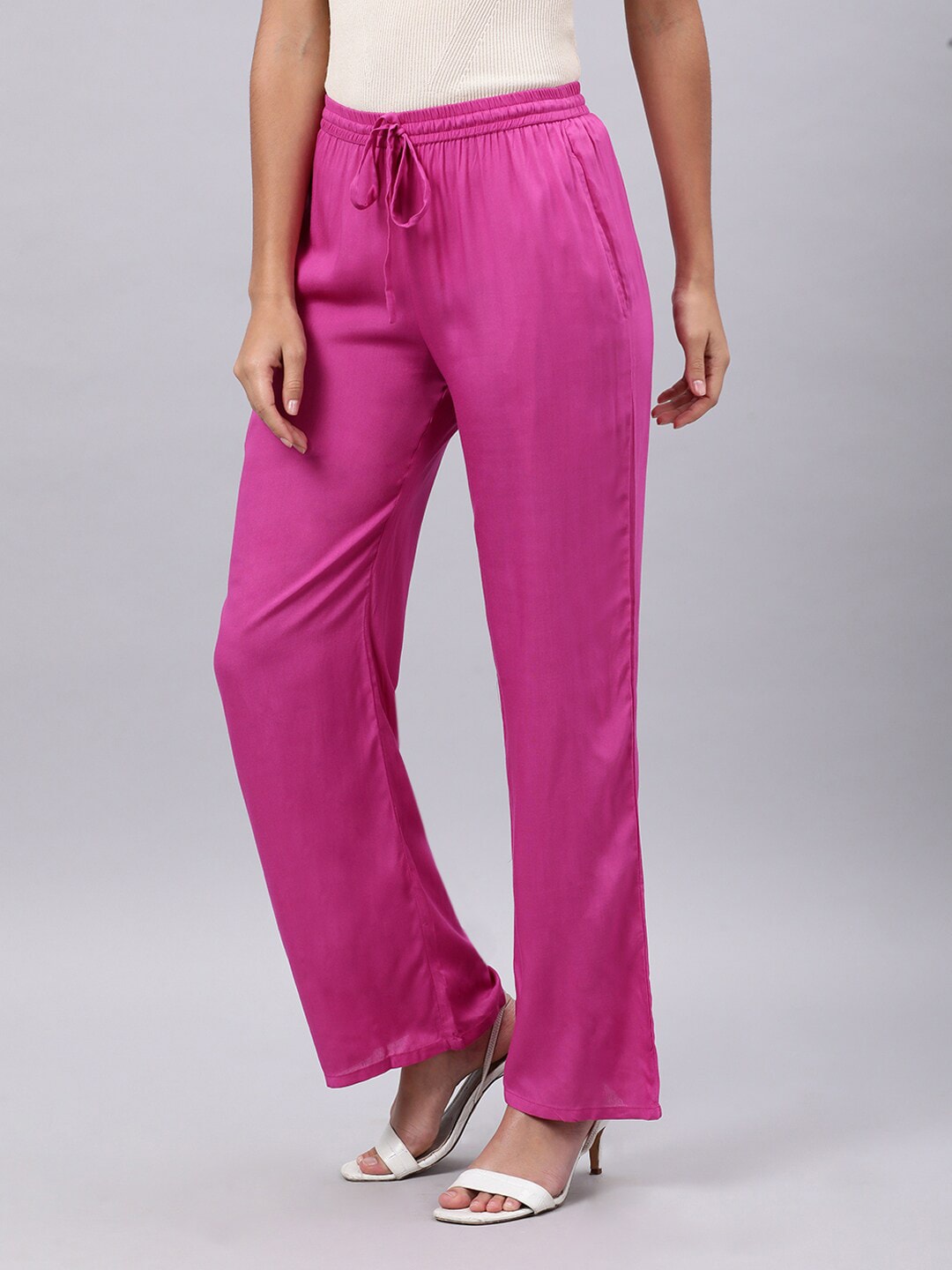 Souchii Mauve Liva Palazzos | Grocsy