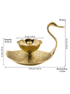 Spillbox Gold-Toned Brass Duck Nanda Deep Pooja Essential | Grocsy