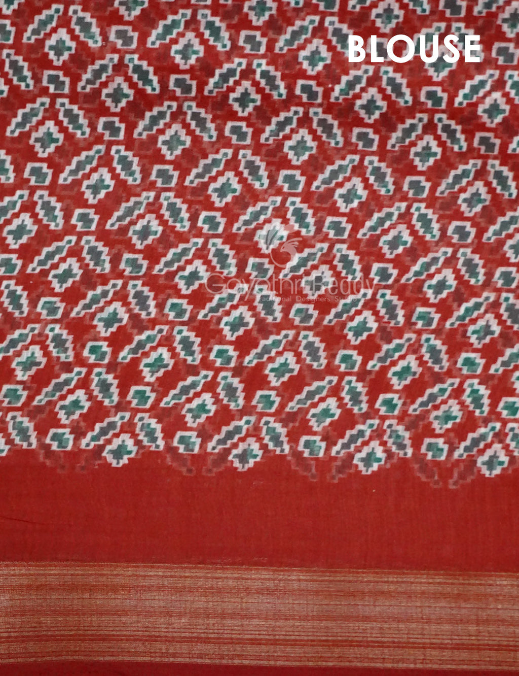 Shades of Mango Yellow Colour Patola Print Semi Chanderi Saree By Gayathri Reddy Designer Studio | Grocsy
