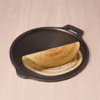 The Indus Valley Super Smooth Cast Iron Tawa,Pre-seasoned, Nonstick, 100% Pure, Toxin-free, Induction, 28/30.5cm, 2.8/2.9kg | Grocsy