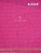 Combo of Off White and Pink Patan Patola Semi Chanderi Saree By Gayathri Reddy Designer Studio | Grocsy