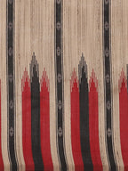 Saree Mall Beige & Black Striped Bhagalpuri Saree | Grocsy