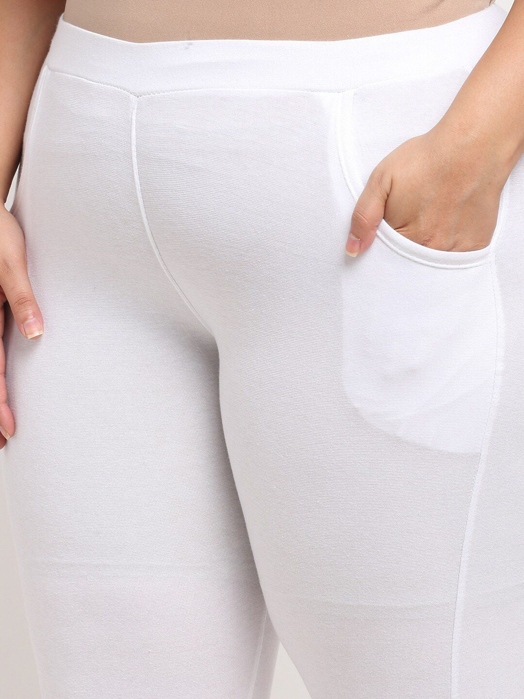 TAG 7 Women Plus Size Ankle Length Cotton Leggings | Grocsy