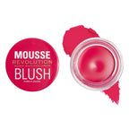 Makeup Revolution Mousse Blush - For Cheeks & Eyes Non Sticky-Soft Focus Effect - Juicy fuchsia Pink | Grocsy