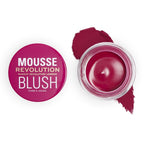 Makeup Revolution Mousse Blush - For Cheeks & Eyes Non Sticky-Soft Focus Effect - Passion Deep pink | Grocsy