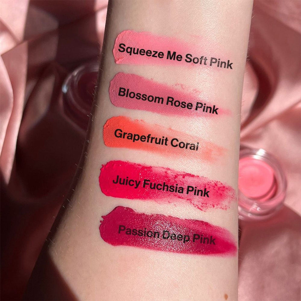 Makeup Revolution Mousse Blush - For Cheeks & Eyes Non Sticky-Soft Focus Effect - Passion Deep pink | Grocsy