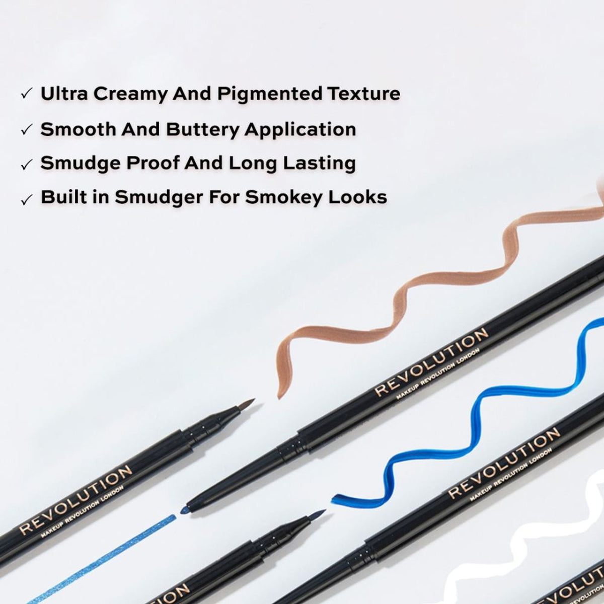 Makeup Revolution Felt & Kohl Eyeliner - Green | Grocsy