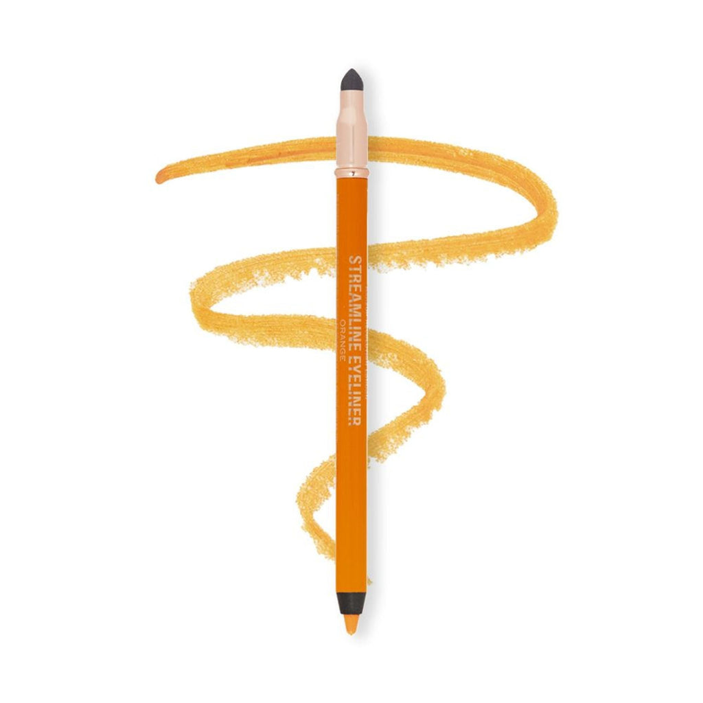 Makeup Revolution Streamline Waterline Eyeliner Pencil-Ultra Creamy Smudge Proof Smokey Looks - Orange | Grocsy