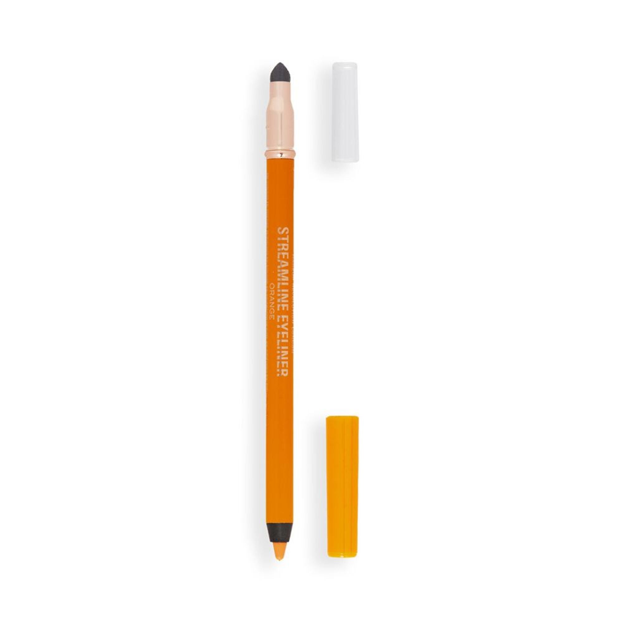 Makeup Revolution Streamline Waterline Eyeliner Pencil-Ultra Creamy Smudge Proof Smokey Looks - Orange | Grocsy
