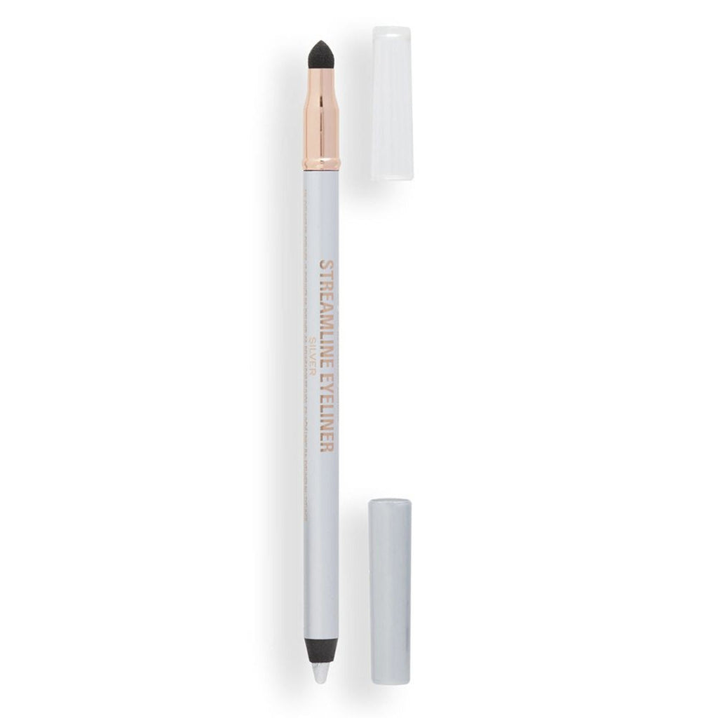 Makeup Revolution Streamline Waterline Eyeliner Pencil-Ultra Creamy Smudge Proof Smokey Looks - Silver | Grocsy