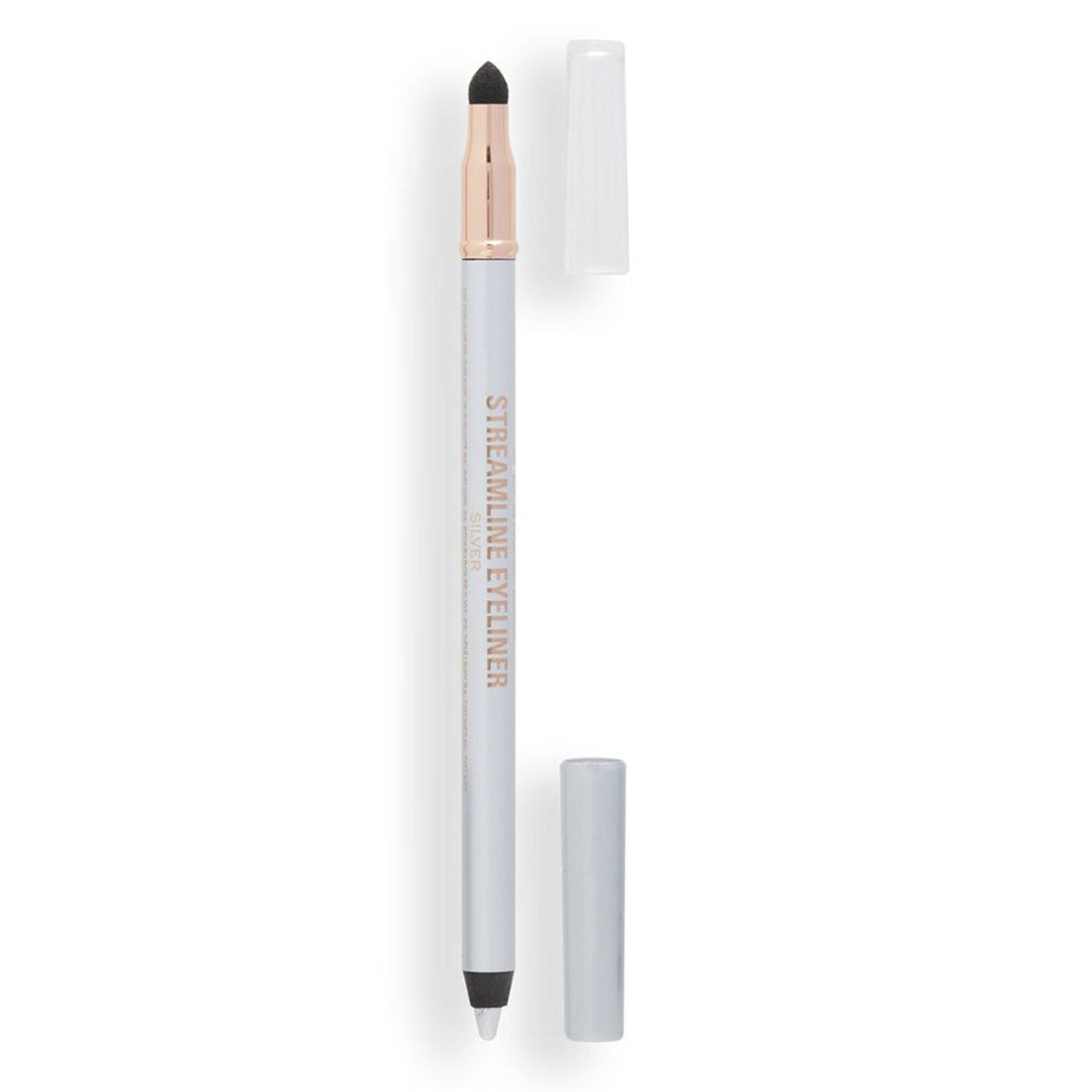Makeup Revolution Streamline Waterline Eyeliner Pencil-Ultra Creamy Smudge Proof Smokey Looks - Silver | Grocsy