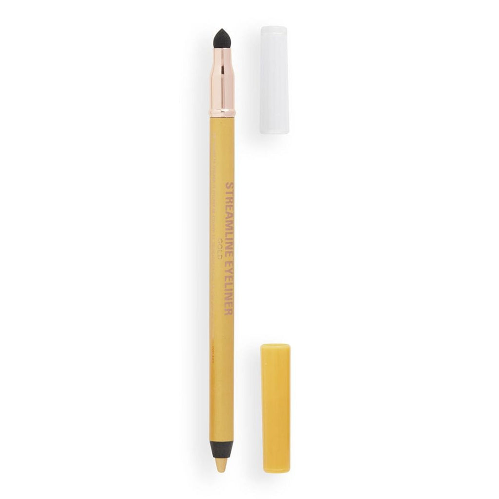 Makeup Revolution Streamline Waterline Eyeliner Pencil-Ultra Creamy Smudge Proof Smokey Looks - Gold | Grocsy
