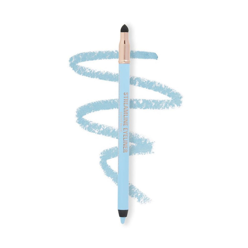 Makeup Revolution Streamline Waterline Eyeliner Pencil-Ultra Creamy Smudge Proof Smokey Looks - Light Blue | Grocsy
