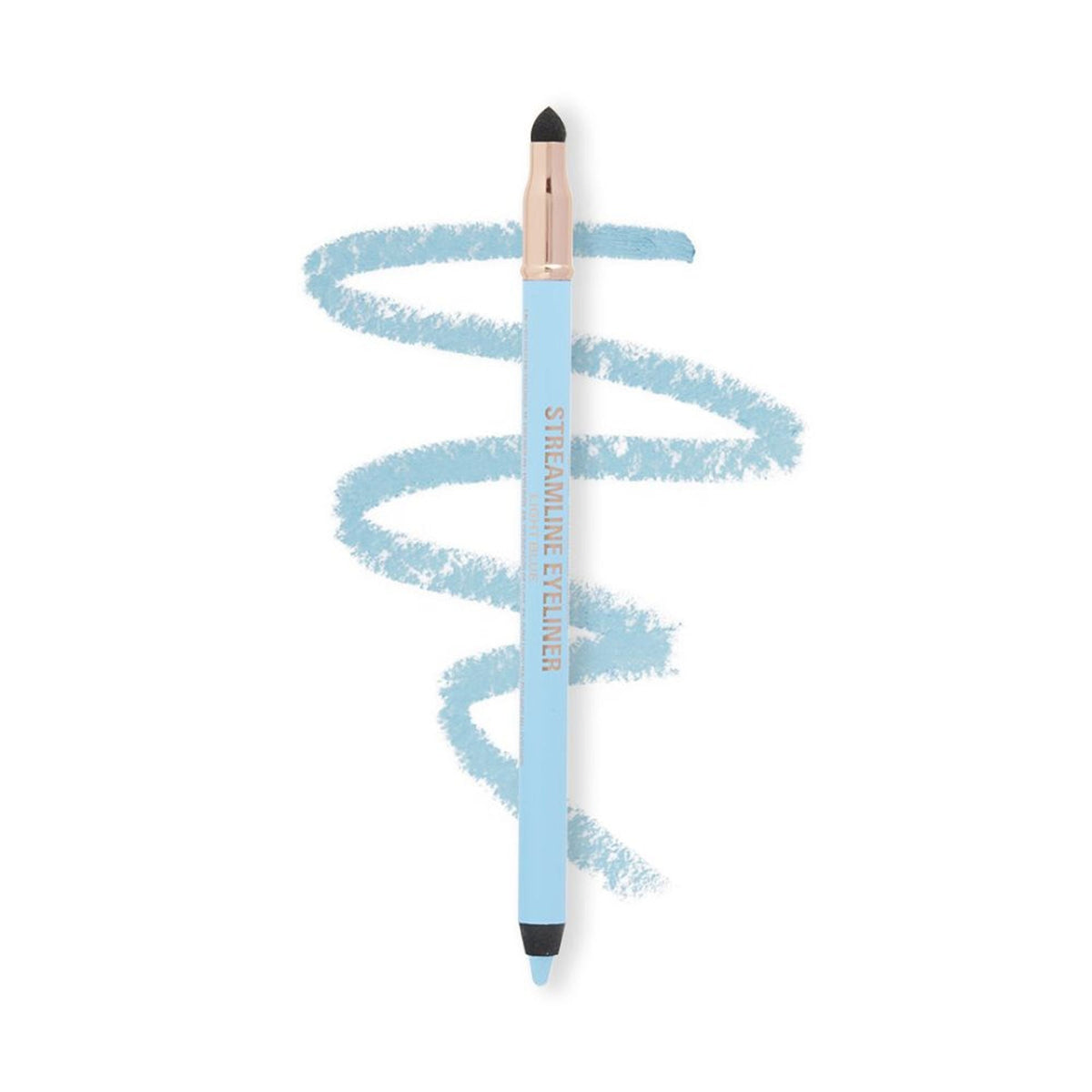 Makeup Revolution Streamline Waterline Eyeliner Pencil-Ultra Creamy Smudge Proof Smokey Looks - Light Blue | Grocsy