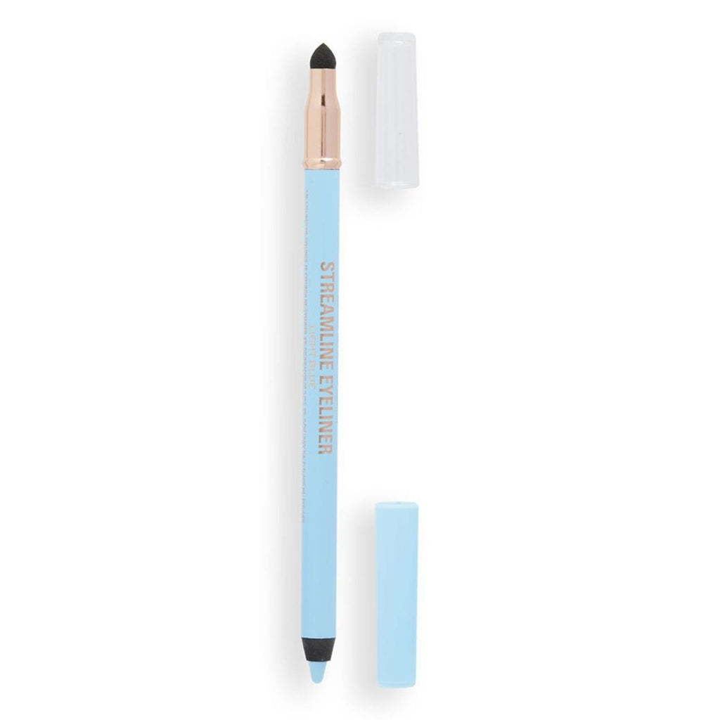 Makeup Revolution Streamline Waterline Eyeliner Pencil-Ultra Creamy Smudge Proof Smokey Looks - Light Blue | Grocsy
