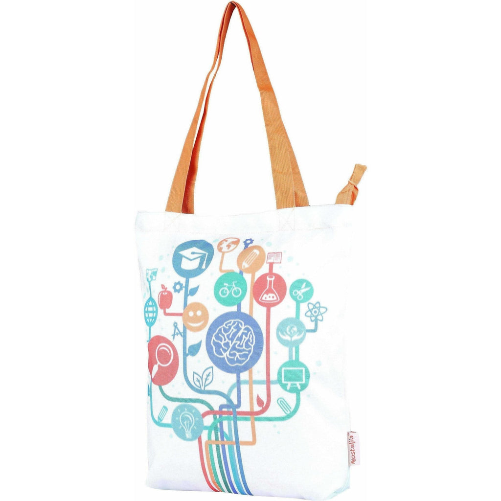 Nostaljia Tote  (Multicolor) | Grocsy
